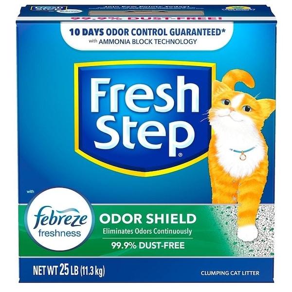 Fresh Step Fresh Step 30468 Scoopable Cat Litter, 25 lb Capacity, Blue/Gray/Green/White - 30468