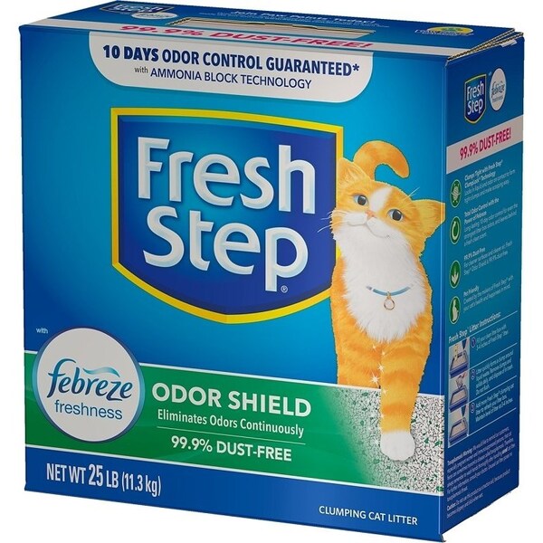 Fresh Step Fresh Step 30468 Scoopable Cat Litter, 25 lb Capacity, Blue/Gray/Green/White - 30468