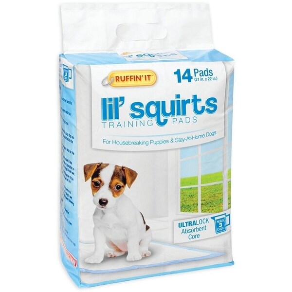 Ruffinit Lil' Squirts Dog Training Pad, 22 in L, 21 in W, CottonPlastic - 82014