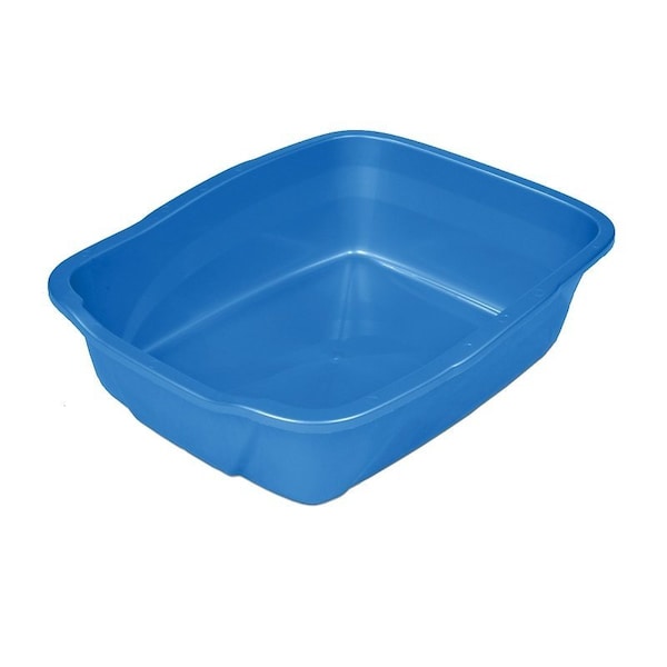 Boss Pet Van Ness CP2 Litter Pan, 14-7/8 in W, 18-3/8 in D, Plastic, Polished, 12 Case - A00402