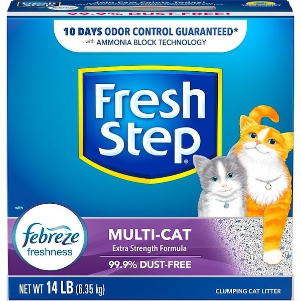 Fresh Step Multi-Cat 2049 Cat Litter, Granules/Speckles, 14 lb - 02049