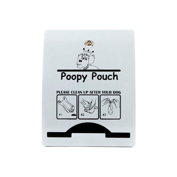 Crown Products Poopy Pouch Express Pet Waste Bag Dispenser for Rolled Bags, Metallic - PP-EXP-METALLIC