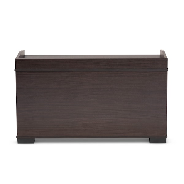 Baxton Studio Mariam ModernDark Brown Finished Wood Cat Litter Box Cover House - 194-11765-ZORO