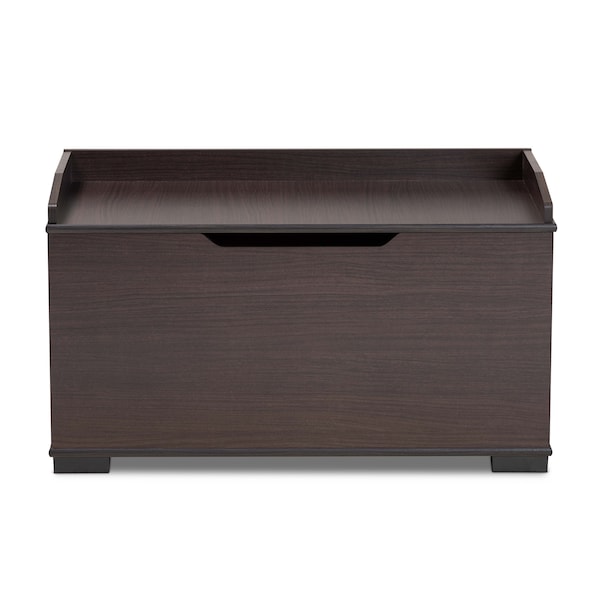Baxton Studio Mariam ModernDark Brown Finished Wood Cat Litter Box Cover House - 194-11765-ZORO