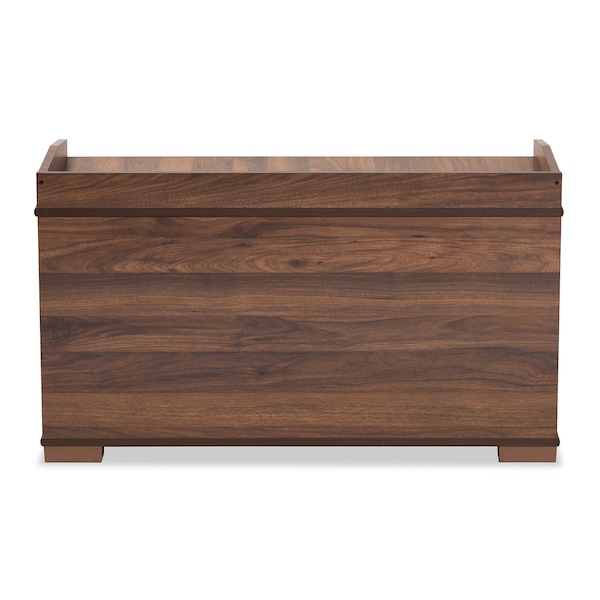 Baxton Studio Mariam ModernWalnut Brown Finished Wood Cat Litter Box Cover House - 194-11764-ZORO