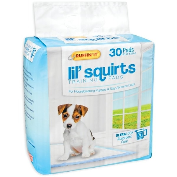 Ruffinit Lil' Squirts Dog Training Pad, 22 in L, 21 in W, CottonPlastic - 82030