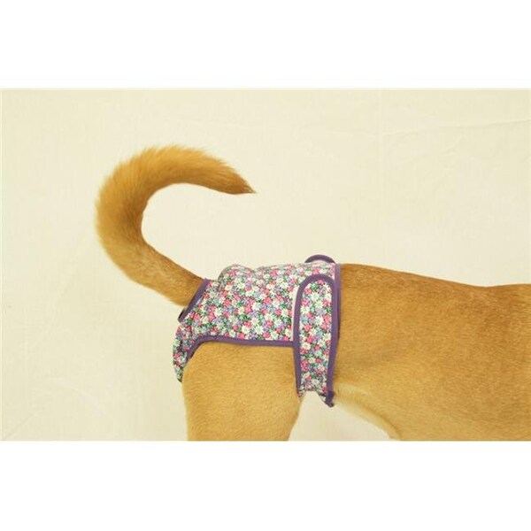 Seasonals Seasonals 41106PRP Washable Female Dog Diaper; Purple - Fits Petite - 41106PRP