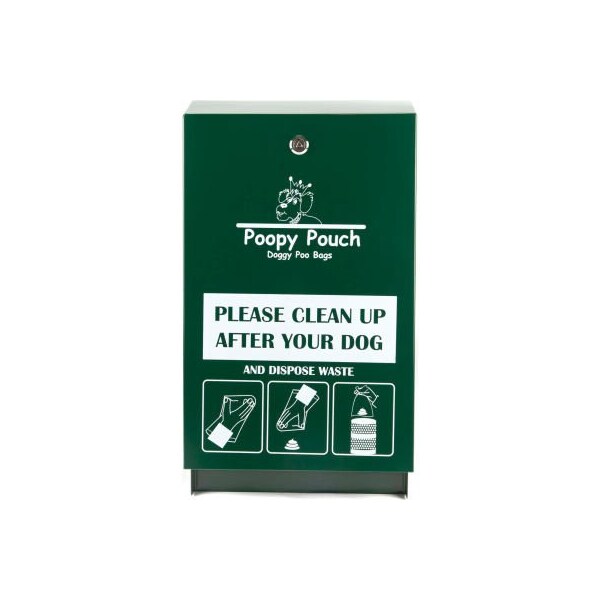 Crown Products Poopy Pouch Steel Pet Waste Bag Dispenser for Header Bags, Regal - PP-H-DSP