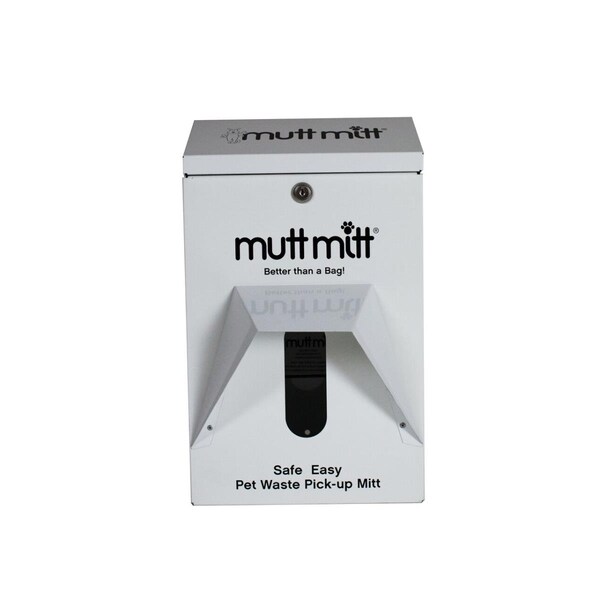 Mutt Mitt 5 x 10 x 7 in. Dog Bag Dispenser - Built to Last, White - 2400