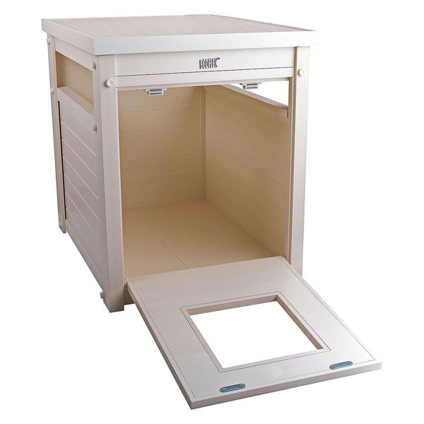 Dogipot Cat Litter Box, End Table, Reg Sz, White - 1705R-AW