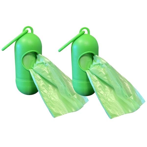 Amerihome 50 Rolls 1000 bags Standard Size Dog Waste Bags with 2 Leash Clip Dispensers - PPB1000