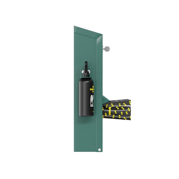 Flash Furniture Green Locking Mountable Pet Waste Bag Dispenser - YAN-Y2V045425-GG