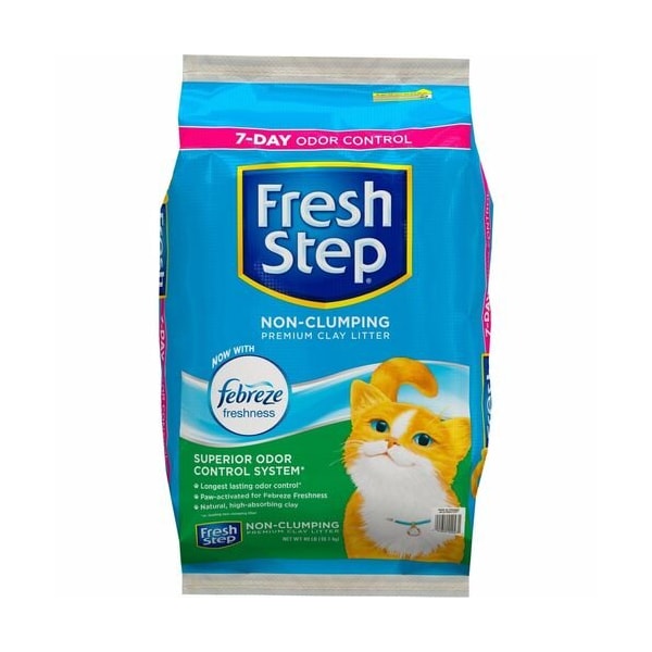 Clorox Kitty Litter, Clay, Nonclumping, 7-Day, Febreze, 40 lb. - CLO02047