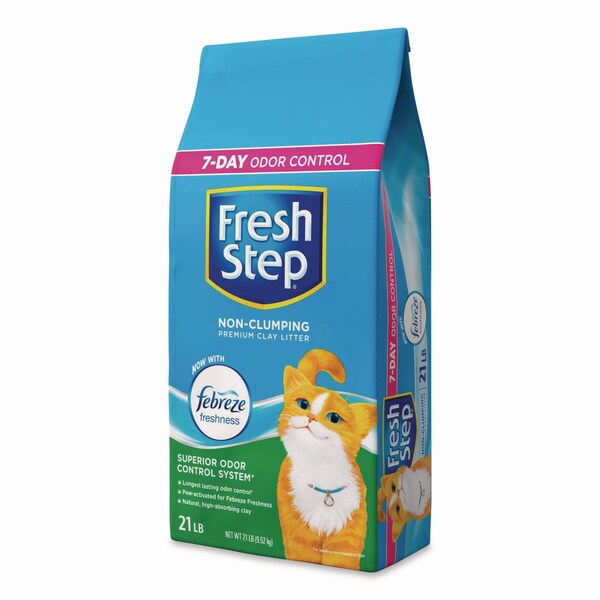 Fresh Step Non-Clumping Premium Cat Litter with Febreze Freshness, Scented, 21 lbs - 1004460000000