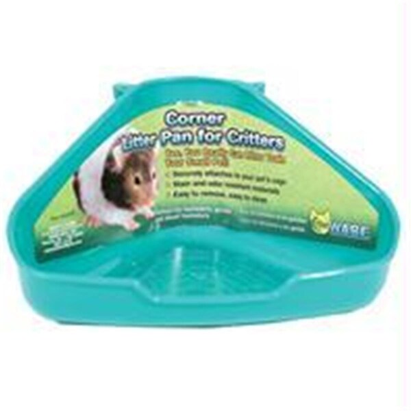 Ware Mfg. Bird/Sm An Ware Mfg. Inc. Bird-sm An-Corner Litter Pan For Critters- Assorted 6.5x4.5x3 Inch - 89527