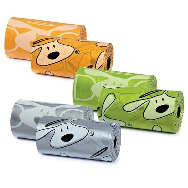 Petedge Dog is Good Icon Waste Bags; Assorted - Pack of 24 - DI1071 24 10