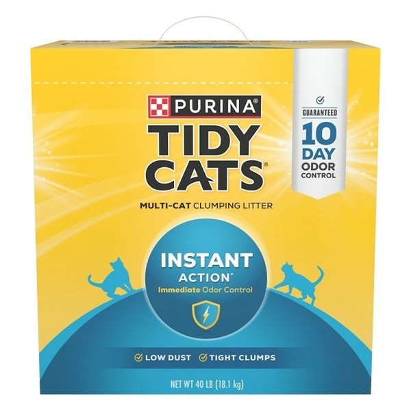 Tidy Cats Tidy Cats Instant Action 7023010785 Cat Litter, 35 lb Capacity, Gray/Tan - 7023010712