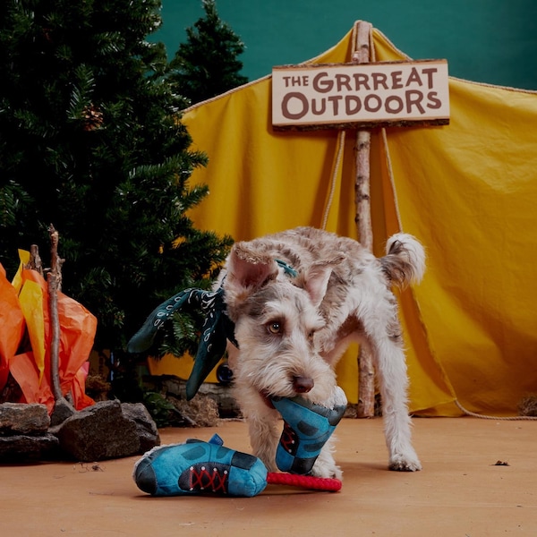 Bark Bark Multicolored Plush Appalachian Tail Boots Dog Toy 1 pk - 207725