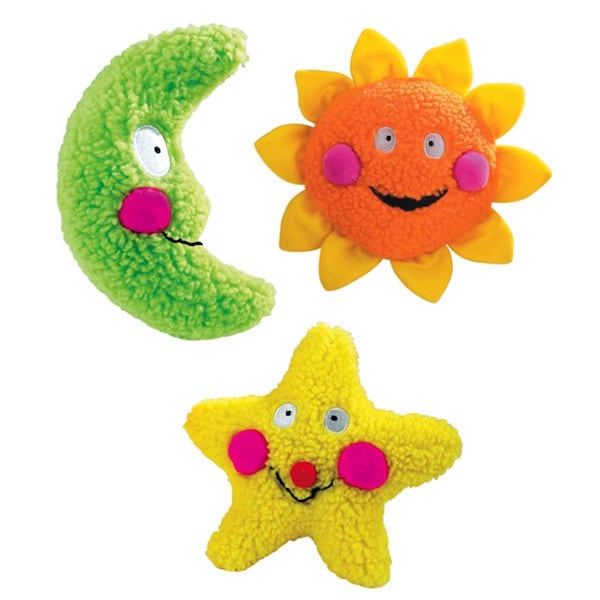 Fly Free Zone Zanies Smiling Toy Green Moon 8 In - FL1666768