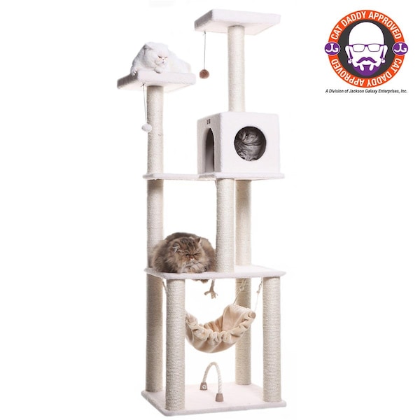 Aeromark Aeromark B7301 Armarkat Classic Cat Tree 27 x 24 x 73 - Ivory - B7301