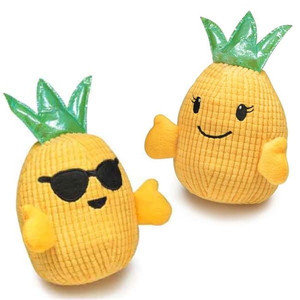 Zanies Zanies ZA5215 12 Hawaiian Breeze Pineapple Boy Dog Toy - ZA5215 12