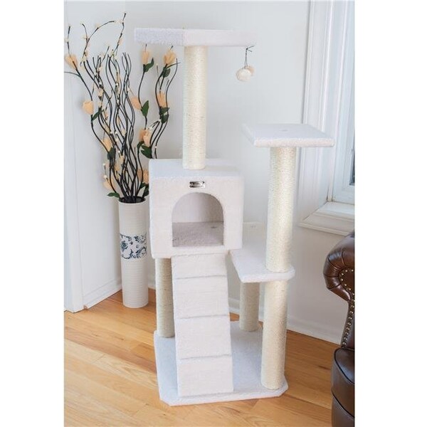 Aeromark Aeromark B5301 Armarkat Classic Cat Tree 24 x 22 x 53 - Ivory - B5301