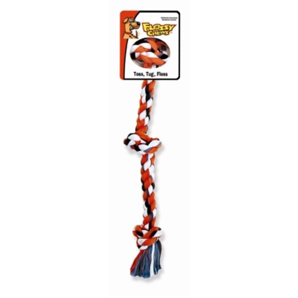 Mammoth Pet Products Flossy Chew Tug- 3 Knot Medium- 0.42 lbs. - MM20012