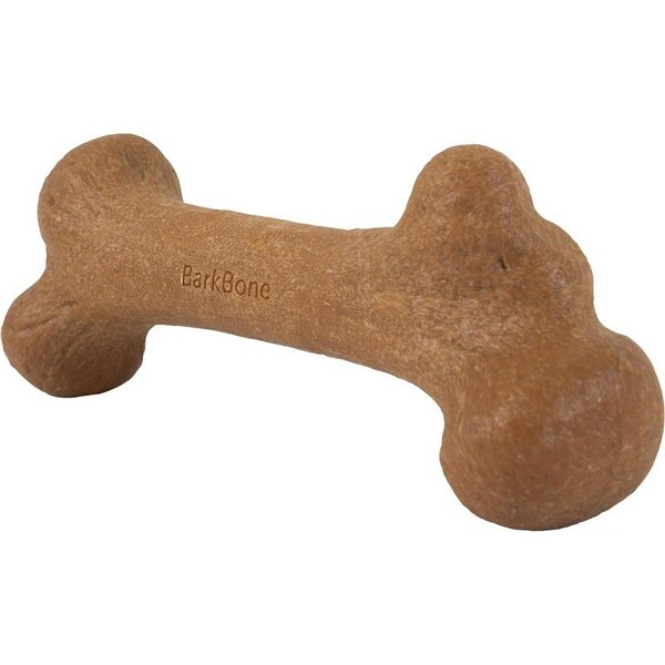 Barkbone Petmate Dog Toy, S, Peanut Butter, Chew Toy, Natural Instincts Infused Wood Dinosaur, Nylon - 36037