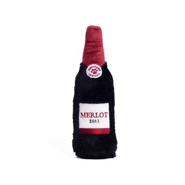 Bufffuerte Happy Hour Crusherz Red Wine Dog Toy - Medium - BU3633533