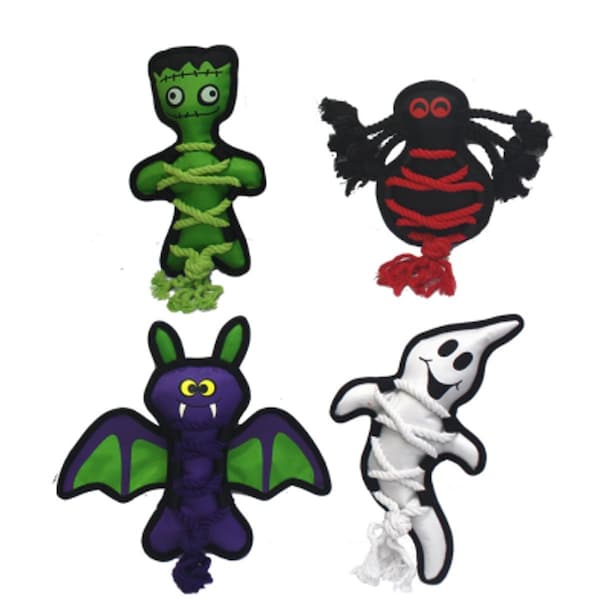 Fly Free Zone Halloween Cross-Ropes Assortment Dog Toys - FL3631515