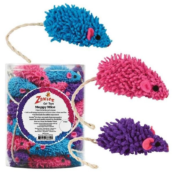 Zanies Zanies ZA11070 42 Zanies Moppy Mice Canister 42 Pcs - ZA11070 42