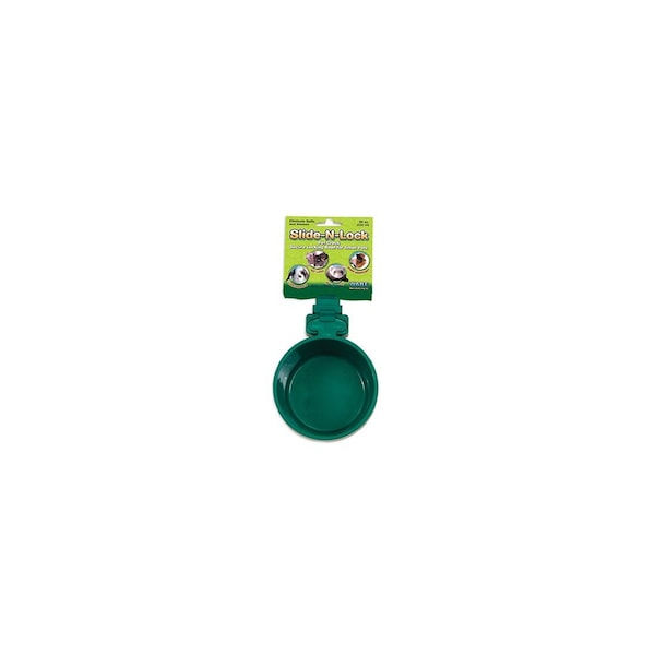 Critterware Slide-N-Lock Pet Food Feeding Crock - COLOR MAY VARY - 3303