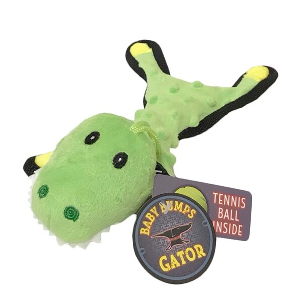 Steel Dog Steel Dog Bumpie Baby Gator with Tennis Ball & Rope - 54351-BA
