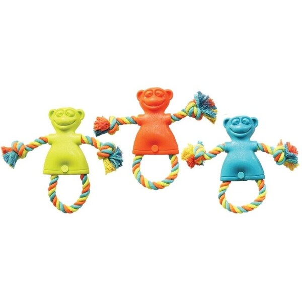 Chomper Dog Toy, L, Monkey, Thermoplastic Rubber - WB15502