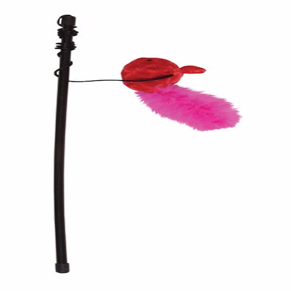Kylies Chomper Kylies Brights Assorted Plush/Rope Feather Mouse Rattlers Large 1 pk - IDC40110
