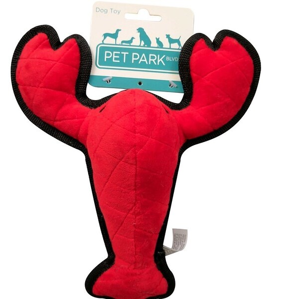 Pet Park Blvd Dog Toy, S, Chew Toy, Tuffimals Lobster - US2021 14 12