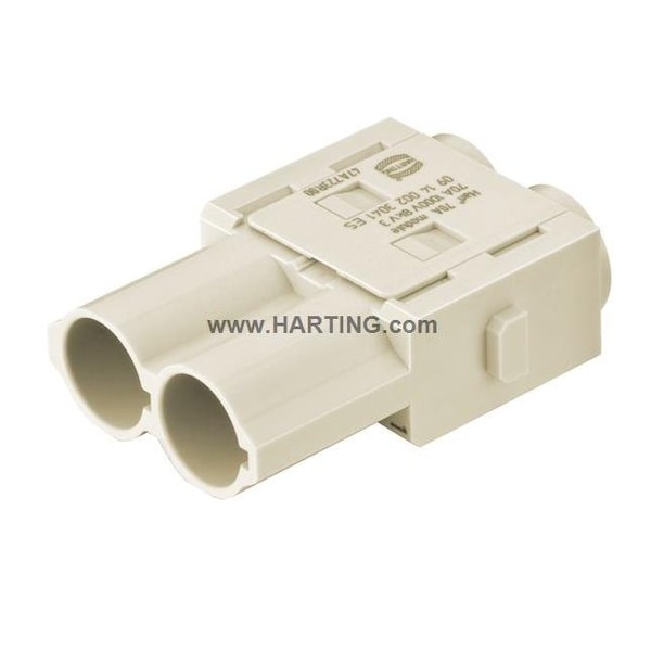 Harting Han 70A Crimp Module, Male, PK 2 - 09140023041