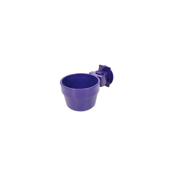 Ware Mfg Slide-N-Lock Pet Feeding Crock, Attaches to Cage, 10-oz., Assorted Colors - 3301