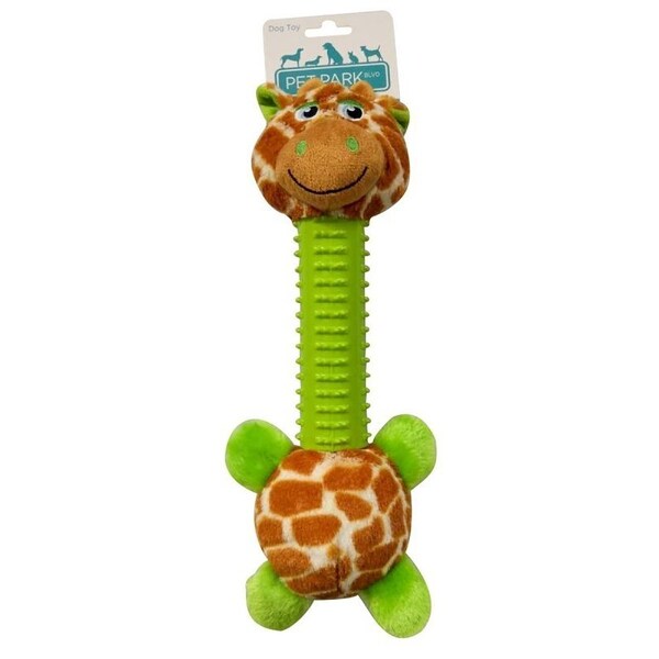 Pet Park Blvd Dog Toy, L in, Sillies Giraffe, Brown/Green - US2207 11