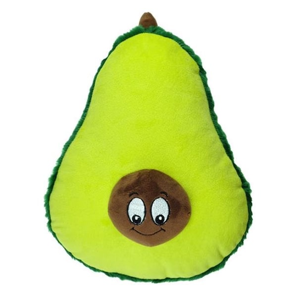 Chompers Chomper ZD2180 12 15 Food Junkeez Avocado Plush Dog Toy - Small - ZD2180 12 15