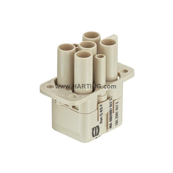 Harting Han Q 4/2 Female Insert Crimp, PK 10 - 09120063141