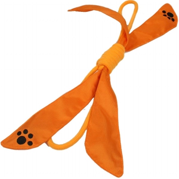Petpurifiers Extreme Bow Squeek Pet Rope Toy OrangeOne Size - PE468456