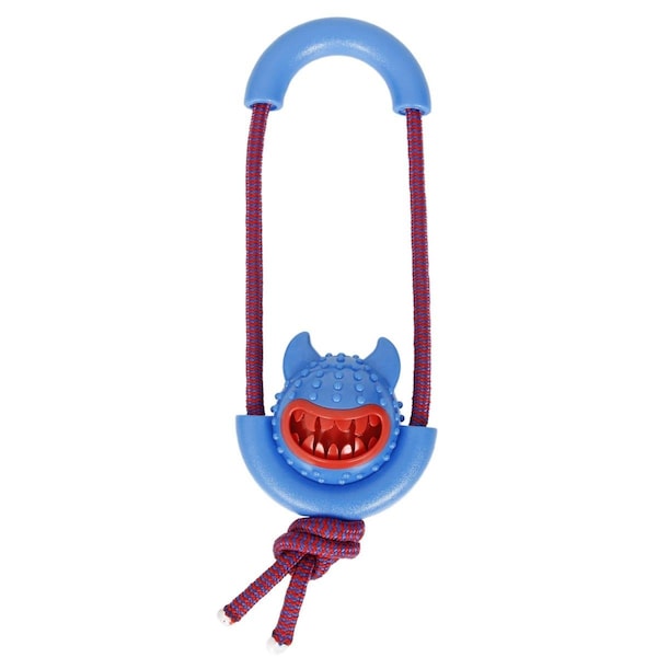 Petpurifiers Sling Away Rubberized Dog ToyBlue One Size - PE860135