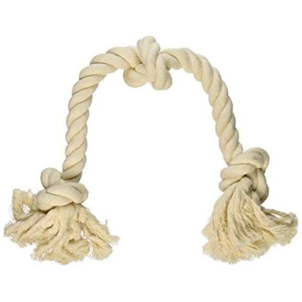 Noah'S Ark 3 Knot Chew White Tug Rope; Large - NO872606