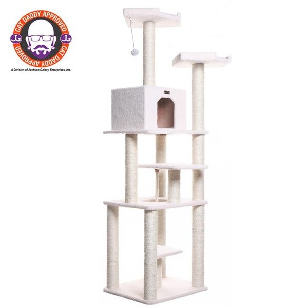 Aeromark Aeromark B7801 Armarkat Classic Cat Tree 32 x 27 x 78 - Ivory - B7801