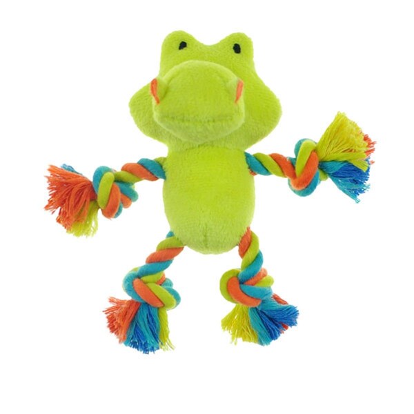 Chompers Plush Char with Rope Arms Gator Dog Toy - ZD1928 02