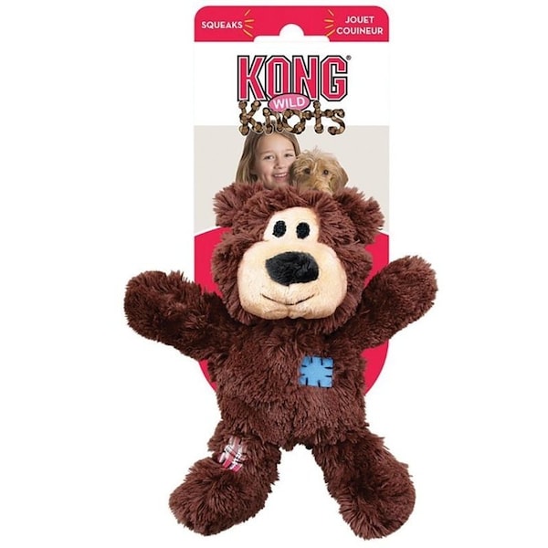 Kong Wild Knots NKR3 Dog Toy, M/S, Bear, Assorted - KO-NKR3