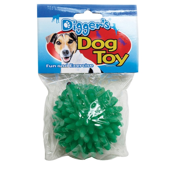 Diggers Boss Pet Digger's Green Vinyl Hedgehog Dog Toy Large 1 pk - 51320