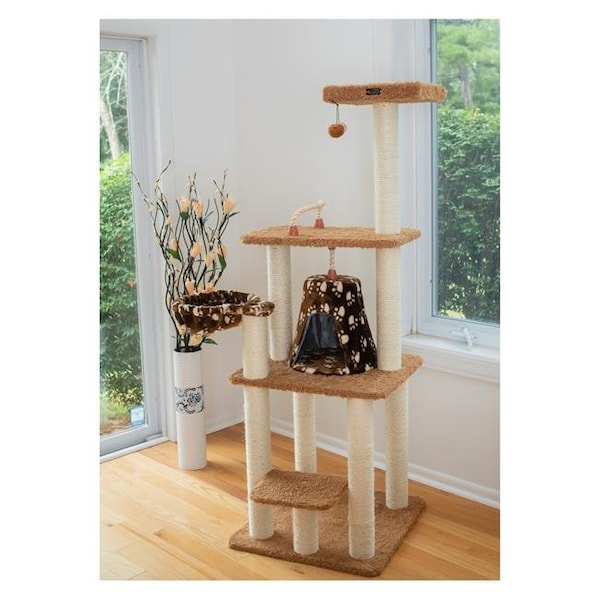Aeromark Aeromark A6403 Armarkat Classic Cat Tree 34 x 64 x 22 - Chocolate - A6403