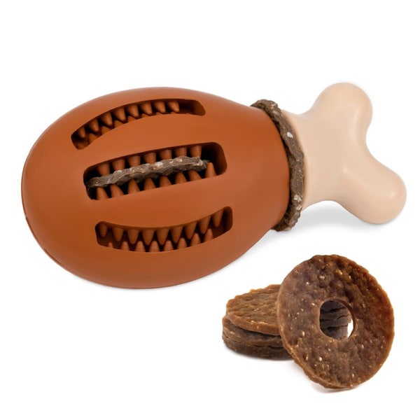 Pet Safe PetSafe  Busy Buddy Chompin Chicken Treat Holding Dog Toy - 729849173125